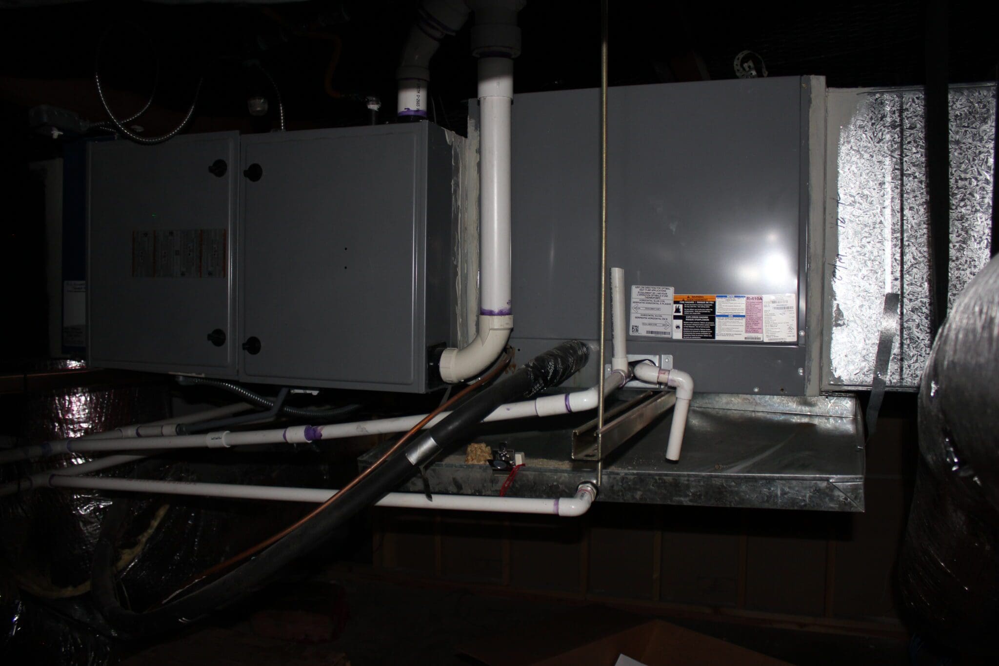 Air conditioner in attic