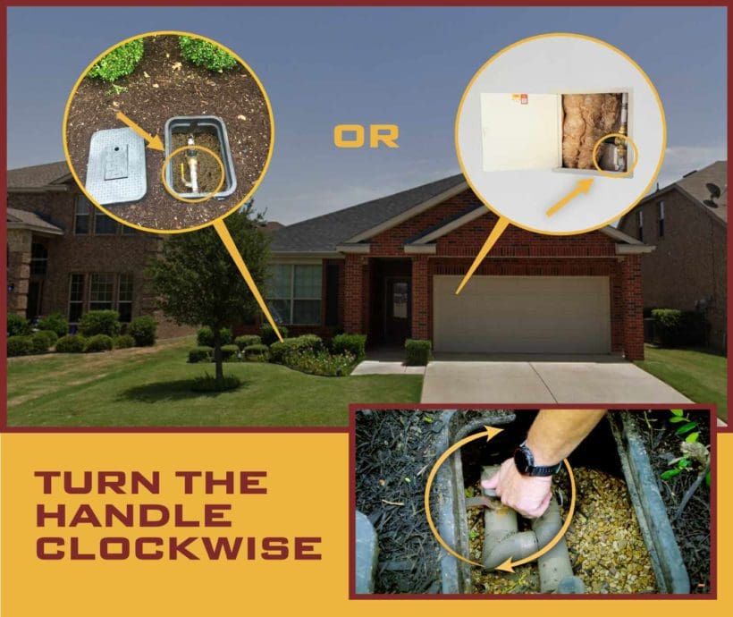 Shutting Off The Water Infographic