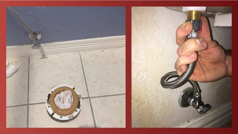 Pictures of different toilet water supply valves