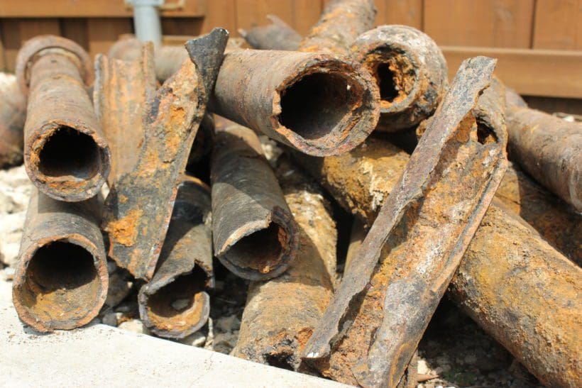 Replaced Cast Iron Pipe