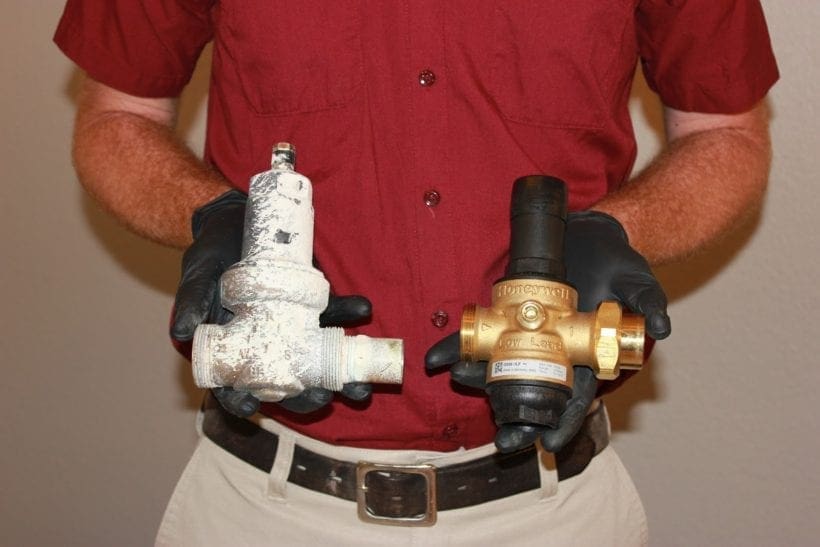 Old and New Pressure Regulating Valves