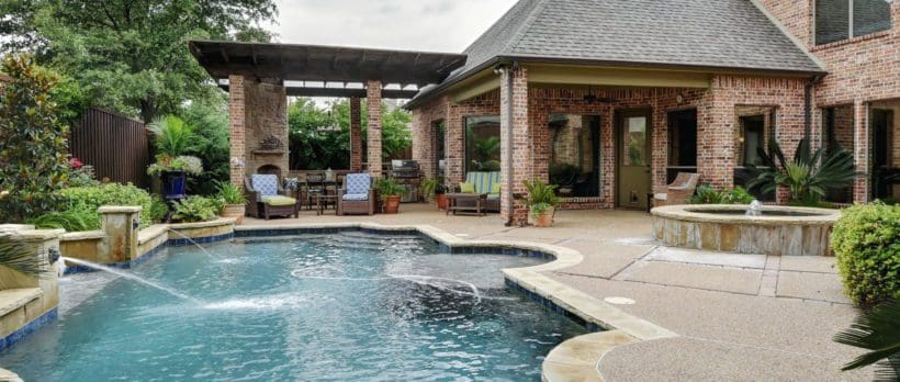 Image of a backyard pool
