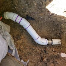 New Sewer Pipe Under Foundation New Sewer Pipe Under Foundation