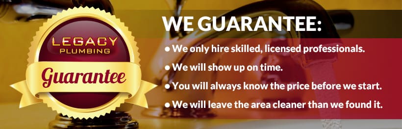 legacy plumbing guarantee