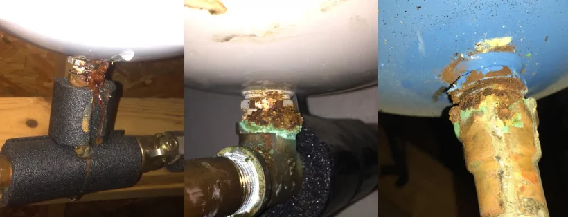 failed water heater expansion tank